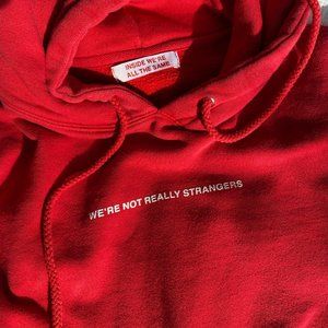Small Red Were Not Really Strangers Sweatshirt